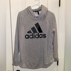 Adidas Kids Heather Gray Hoodie